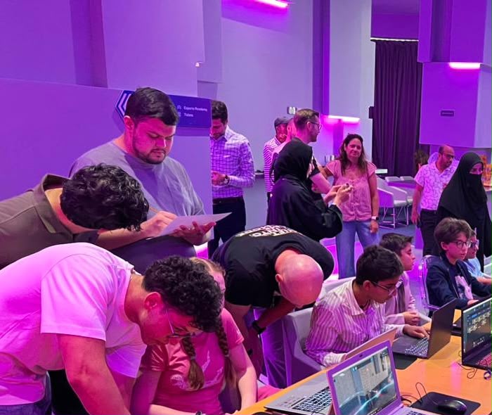 Judging at the Aldar showcase.